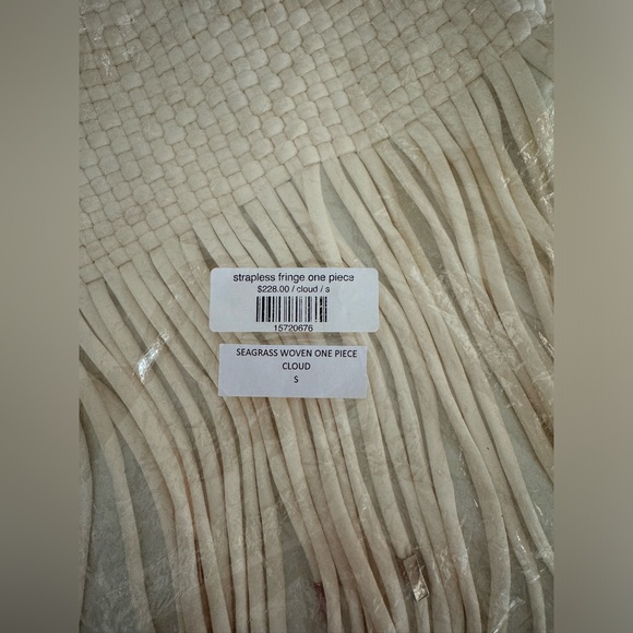 Summer of Spivey - Strapless Fringe One Piece - Cloud - Picture 6 of 6